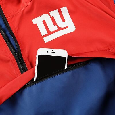 FOCO Women's NFL Team Logo Ladies Winning Play Windbreaker New York Giants