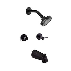 Design House 595736-MB Eastport II Tub and Shower Faucet, Matte Black