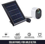 Wasserstein 2W 6V Solar Panel with 13.1ft/4m Cable Compatible with Arlo Ultra...