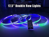 NA Hundalights 17.5'' IP68 Brightest Double Row Dancing Dream Color Chasing L...