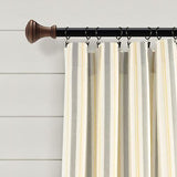 Lush Decor Farmhouse Stripe Yarn Dyed Eco-Friendly Recycled Cotton Window Cur...