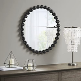 MADISON PARK SIGNATURE Wall Décor Marlowe Metal Spherical 27" Diameter, Black