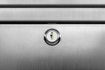 Architectural Mailboxes Maya Stainless Steel, Locking, Wall Mount Mailbox, 24...