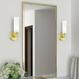 Livex Lighting Aero 1 Light Wall Sconce Satin Brass Finish, 4.25 x 11