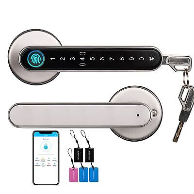 Smart Lock,CATCHFACE Fingerprint Door Lock Keyless Entry Door Lock Biometric ...