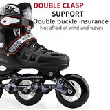 Adjustable Inline Skates Speed Racing Skates for Teenagers and Adults 3-Wheel...