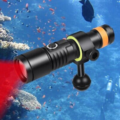 ORCATORCH D530V Red LED Dive Light 160 Lumen Scuba Diving Video Light 120 Deg...