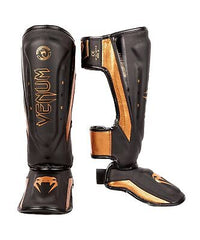 Venum Venum Elite Evo Shin Guards Black/Bronze Large