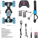 Gesture Sensing RC Stunt Car, 165Ft Gesture RC Car with Music & Light, 4WD Re...