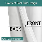 LORDTEX Linen Look Textured Blackout Curtains with Thermal Insulated Liner - ...