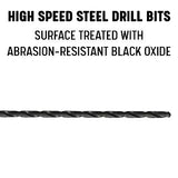 Drill America 25/32" x 18" High Speed Steel Extra Long Drill Bit, DWDDL Series