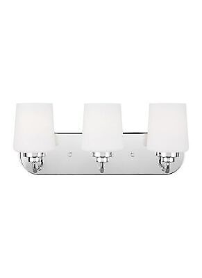 Sea Gull Lighting-Windom-3 Light Bath Vanity-Chrome Finish-Incandescent Lampi...