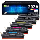 202A Toner Cartridges - Standard Yield 5 Pack 202X Compatible with HP Color L...