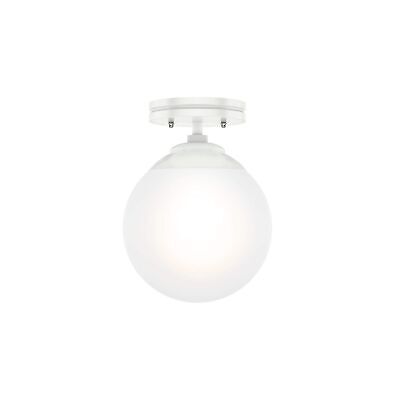 Hunter Fan Company 19021 Hepburn Flush Mount Light, Matte White Finish