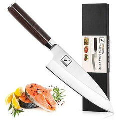 imarku Deba Knife, 7 inch Sushi Knife, Ultra Sharp Japanese Kitchen Knife wit...