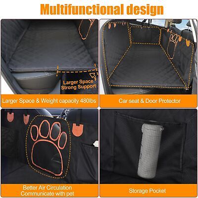 2024 Upgraded Dog Car Seat Cover,Back Seat Extender with Hard Bottom(Holds 48...