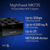 NETGEAR Nighthawk Tri-Band Whole Home Mesh WiFi 6 System (MK73S) &#8211; Router