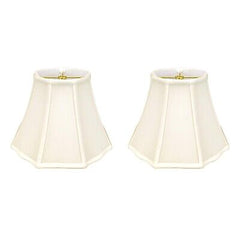 Royal Designs, Inc. Flare Bottom Outside Corner Scalloped Basic Lamp Shade, B...