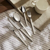 Alessi Dry Cutlery Designed By Achille Castiglioni Silverware, 5 Piece, Silver