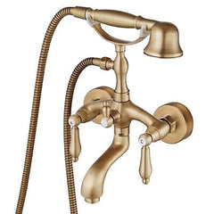 Aolemi Antique Brass Wall Mount Only Bathtub Faucet Tub Spout Filler Kit With...