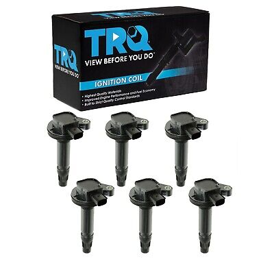 TRQ Direct Ignition Coil Set of 6 Kit for Ford Fusion Flex Edge Taurus Lincol...