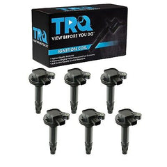 TRQ Direct Ignition Coil Set of 6 Kit for Ford Fusion Flex Edge Taurus Lincol...