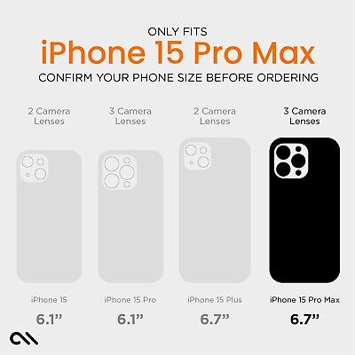 Case-Mate Tough Clear iPhone 15 Pro Max Case [16ft D3O Drop Protection] [Comp...