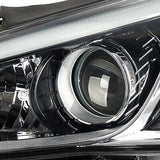 Front Headlights Assembly, Black Headlight Compatible With 2015-2017 Sonata D...