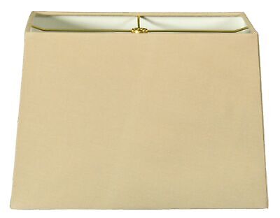 Royal Designs, Inc. Rectangle Hardback Lamp Shade, HB-613-12LNBG, Linen Beige...