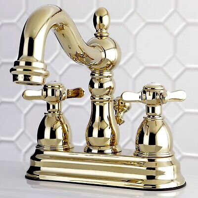 Kingston Brass KS1602BEX Essex 4" Centerset Bathroom Faucet, 4-3/4" In Spout ...