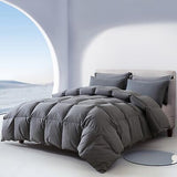 Feather Down Comforter Oversized Queen - Medium Warm All Season Soft Duvet In...