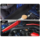 Engine Radiator Cover, Aluminum Alloy Shrouds with Hardwares Accessory Fit fo...