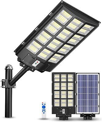 2800W Solar Street Lights Outdoor,280000Lm Solar Street Lights Parking Lot Li...