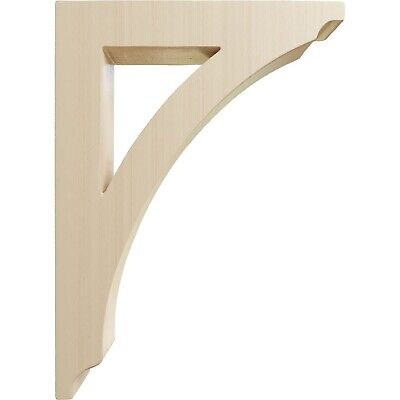 Ekena Millwork BKTW01X06X09THRW-CASE-6 Small Thorton Wood Wood Brackets, 1 3/...