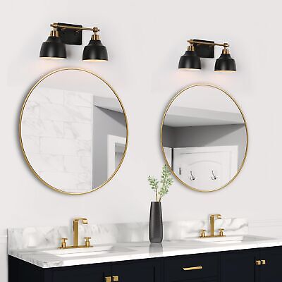 classy leaves Bathroom Light Fixtures, 2-Light Farmhouse Vanity Lights for Ba...