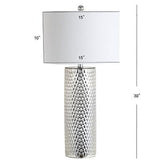 JONATHAN Y JYL1013A Isabella 30" Glass LED Table Lamp Contemporary Transition...