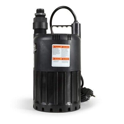 WA80UP Submersible Utility Pump, 1/2 HP, Black 0.5 HP