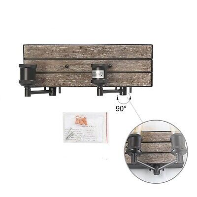 LOG BARN Farmhouse Bathroom Light Fixtures, 2 Light Vanity Lights for Bathroo...