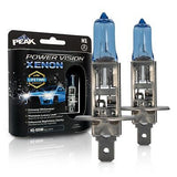 PEAK H1-55W Power Vision XENON Bright White 55-Watt Headlights, Pack of 2 Ultra