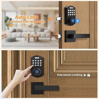 Fingerprint Door Lock, Keyless Entry Door Lock, Electronic Keypad Deadbolt, A...