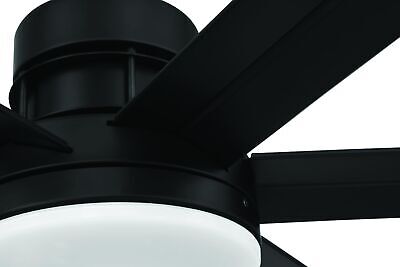 Craftmade Mondo 9.32 in. 1-Light Espresso Finish Integrated LED Ceiling Fan L...