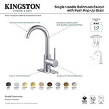 Kingston Brass LS8433DL Concord Bathroom Faucet, Brushed Brass, 5.88 x 5.13 x...