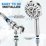 10-Mode Handheld Shower Head Set, High Pressure Shower Head with 59&#8221; Stain