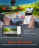 Kingslim D4PRO Dash Cam Front and Rear - 4K + 2K Dual Car Dashcam with WiFi G...