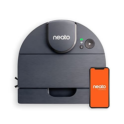 Neato D8 Intelligent Robot Vacuum Cleaner–LaserSmart Nav, Brushed Indigo