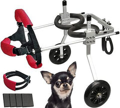 Dog Wheelchair for Back Legs Small Dog Carts with Wheels Adjustable Wheelchai...