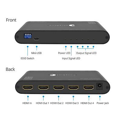 gofanco Prophecy Intelligent 1x4 HDMI Splitter 4K 60Hz HDR &#8211; 4K @60Hz 4:4: