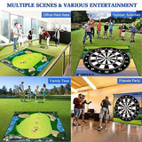 Golf Chipping Game with Golf Hitting Mat, 70"x70" Double Sided Golf Training ...