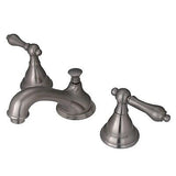 Kingston Brass KS5568AL Widespread Lavatory Faucet with Metal Lever Handle, 4...