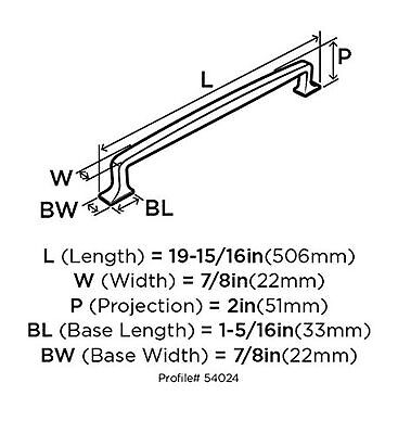 Amerock | Appliance Pull | Golden Champagne | 18 inch (457 mm) Center to Cent...